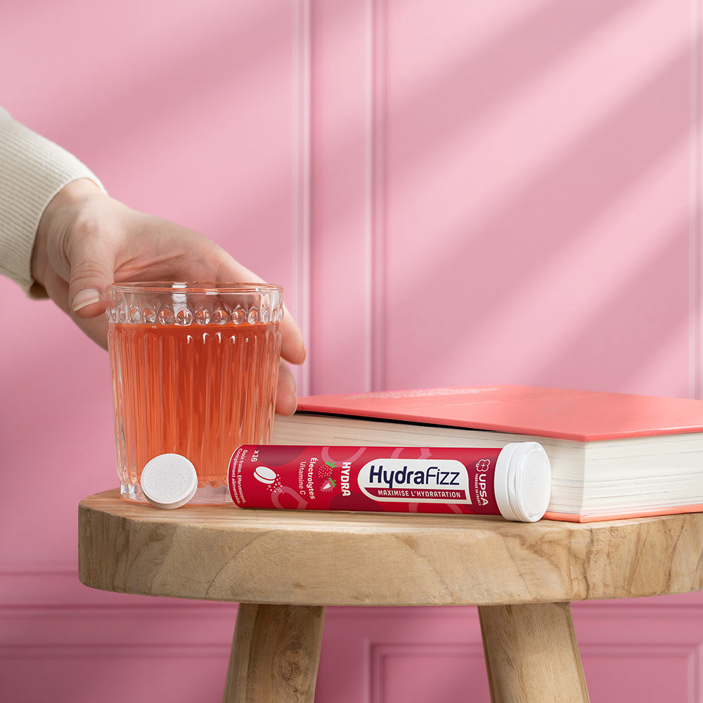 Toute l’expertise de UPSA dans un comprimé hydratant à double bénéfice